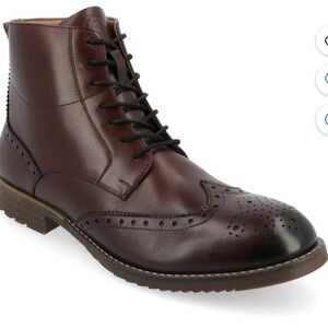 Thomas & Vine Edison Tru Comfort Foam Wingtip Ankle Boot new